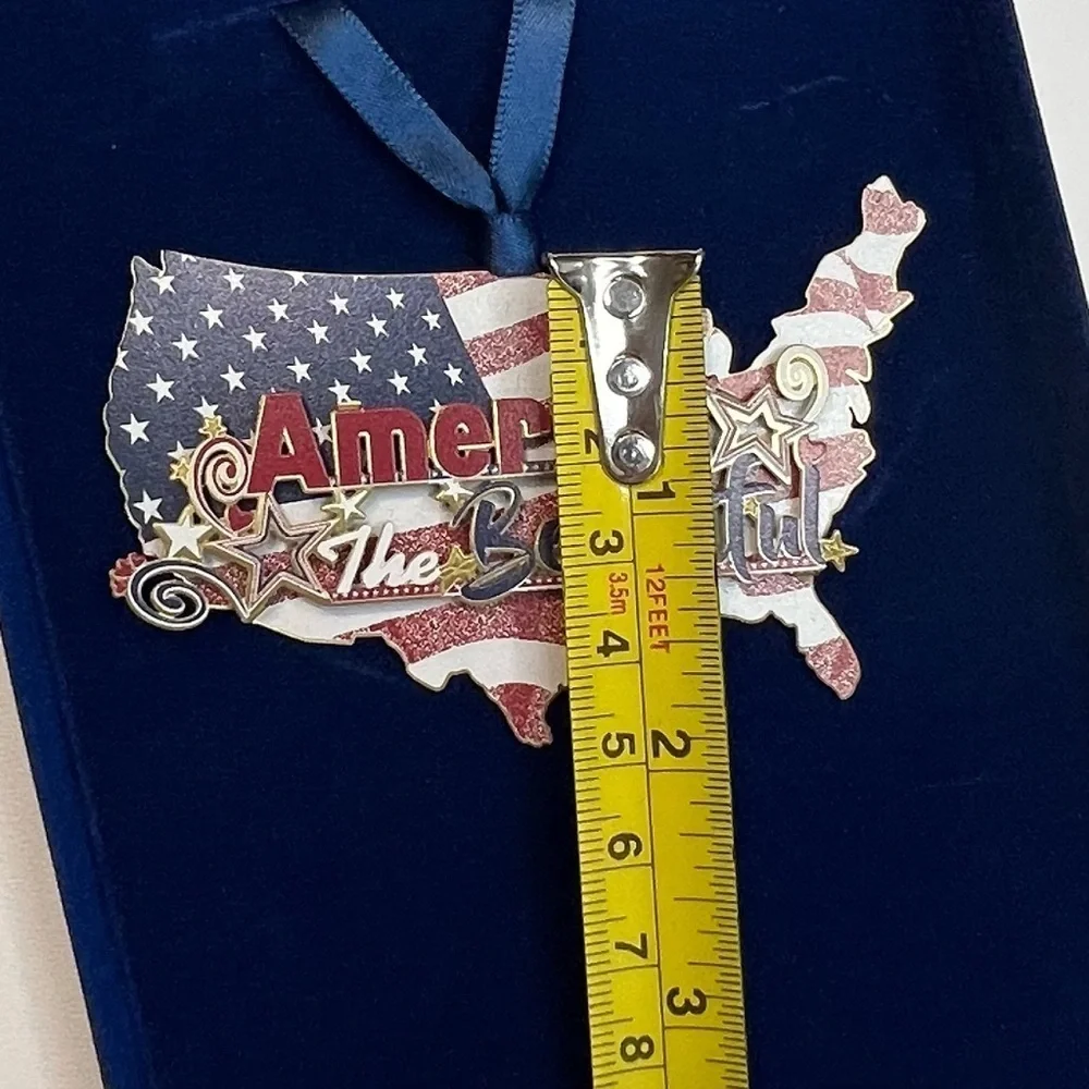 Beacon Design ChemArt America The Beautiful Ornament, Made In The USA, Patriotic